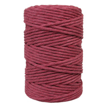 Mia Mote™ Classic Line Sznurek bawełniany skręcany do makramy 5mm ruby