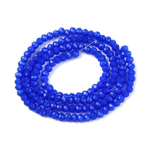 Koraliki Fasetowane Kryształki Szklane Rondelle Szafirowy 2.7x1.5mm