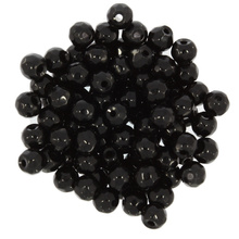 Jadeit Black Kamień Jubilerski Fasetowany kula 4mm