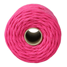 Mia Mote™ Classic Line Sznurek bawełniany skręcany do makramy 5mm radiant orchid