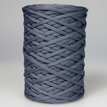 Mia Mote™ ByBag Line Sznurek Poliestrowy płaski bez rdzenia stalowy srebrny 5mm