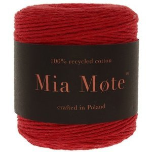 Sznurek bawełniany skręcany do makramy ecconomic czerwony 2mm ~30m