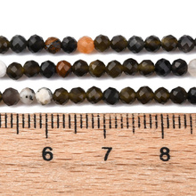 Obsydian Silver Naturalny - kamień ochrony, transformacji i wewnętrznej siły - kula fasetowana 3mm