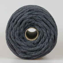 Mia Mote™ Lavish Line Sznurek bawełniany skręcany do makramy smoky quartz 5mm