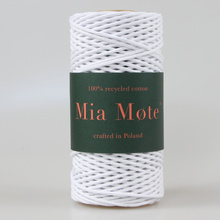 Mia Mote™ Petit Line Sznurek bawełniany 2mm Chalk