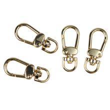 Karabińczyk Metalowy do Torebki paska Obrotowy złoty 42x9mm