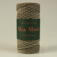 Mia Mote™ Petit Line Sznurek pleciony bawełniany 2mm Deep Sunestone