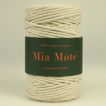 Sznurek bawełniany skręcany do makramy eco moonstone 5mm