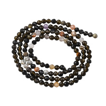 Obsydian Silver Naturalny - kamień ochrony, transformacji i wewnętrznej siły - kula fasetowana 3mm