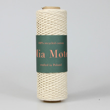 Mia Mote™ / Kordonek / do szydełkowania / Naturalny Jasny beż / 8x 100g