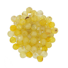 Agat Yellow Kamień Jubilerski Fasetowany kula 4mm