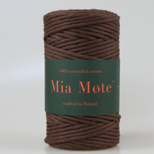Mia Mote™ Classic Line Sznurek bawełniany skręcany do makramy 5mm Andalusite