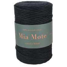 Mia Mote™ Classic Line Sznurek bawełniany skręcany do makramy 3mm shungite