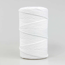 Mia Mote™ Classic Line Sznurek bawełniany skręcany do makramy 3mm chalk