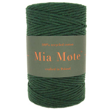 Mia Mote™ Classic Line Sznurek bawełniany skręcany do makramy 3mm emerald