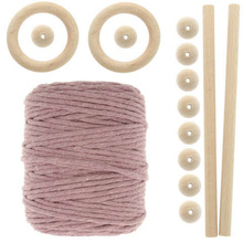 Zestaw do makramy dla początkujących 5mm 50m z akcesoriami