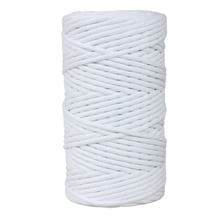 Mia Mote™ Classic Line Sznurek bawełniany skręcany do makramy 5mm chalk