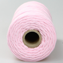 Mia Mote™ Classic Line Sznurek bawełniany skręcany do makramy 3mm morganite