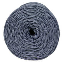 Mia Mote™ ByBag Line Sznurek Poliestrowy płaski bez rdzenia stalowy srebrny 5mm