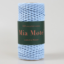 Mia Mote™ Petit Line Sznurek pleciony bawełniany 2mm Atlantis Crystal