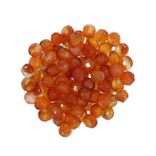 Agat Coral Kamień Jubilerski Fasetowany kula 4mm