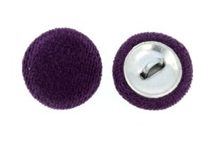 Guziki Tapicerskie Oblekane Obciągane Welur Flok AVILA A22 Ametystowy 22mm R36 10szt