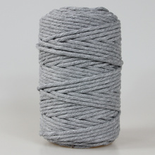 Mia Mote™ Lavish Line Sznurek bawełniany skręcany do makramy striped flint 5mm