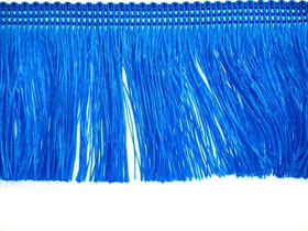 Frędzle cięte Taśma dekoracyjna z frędzlami niebieski jasny 60mm