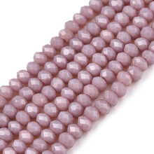 Koraliki Fasetowane Kryształki Szklane Rondelle Pastelowy Fiolet 2.7x1.5mm