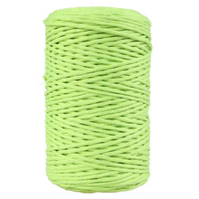 Mia Mote™ Classic Line Sznurek bawełniany skręcany do makramy 2mm lime quartz