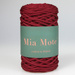 Mia Mote™ ByBag Line Sznurek Poliestrowy matowy płaski bez rdzenia bordowy 3mm