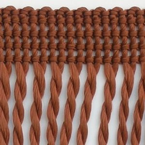 Frędzle Chwosty Na Taśmie Skręcane Rudy 60mm 25m