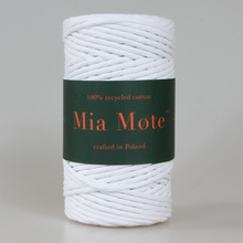 Mia Mote™ Classic Line Sznurek bawełniany skręcany do makramy 5mm chalk