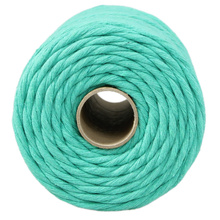 Mia Mote™ Zestaw sznurków do makramy – 3x100 m – Sznurek Bawełniany Skręcany 3 mm – Zestaw Różowy Pink Pearl//Morganite/Radiant Orchid