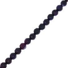 Agat Indigo Kamień Jubilerski Fasetowany kula 6mm