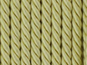 Sznur sznurek ozdobny dekoracyjny skręcany wiskozowy kremowy 8mm