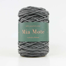 Mia Mote™ Thinny Line sznurek bawełniany 3mm smoky quartz