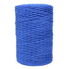 Sznurek bawełniany skręcany do makramy eco szafirowy 2mm