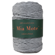 Mia Mote™ Lavish Line Sznurek bawełniany skręcany do makramy striped flint 5mm