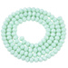 Koraliki Fasetowane Kryształki Szklane Rondelle Miętowy 3.8x3mm