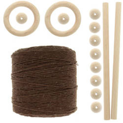 Zestaw do makramy dla początkujących 5mm 50m z akcesoriami