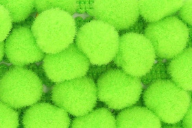 Taśma dekoracyjna z pomponami 20mm Pompon limonka 10mm