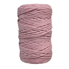 Mia Mote™ Classic Line Sznurek bawełniany skręcany do makramy 5mm pink pearl