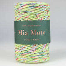 Mia Mote™ Classic Line Sznurek bawełniany skręcany do makramy 3mm stripe