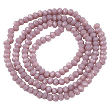 Koraliki Fasetowane Kryształki Szklane Rondelle Pastelowy Fiolet 2.7x1.5mm