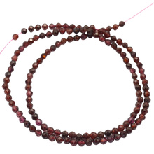 Granat Bordowy - kamień pasji, siły i witalności - Kula Fasetowany 3mm