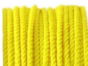 Sznurek Skręcany Żółty 2.2mm Szpulka 25m
