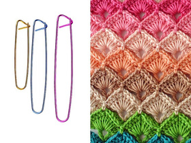 Szydełko Szydełka Igły Agrafki Licznik Zestaw do Szydełkowania 50 elementów Przybornik Organizer Etui