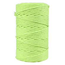 Mia Mote™ Classic Line Sznurek bawełniany skręcany do makramy 5mm lime quartz