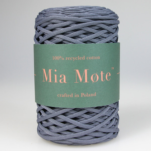 Mia Mote™ ByBag Line Sznurek Poliestrowy płaski bez rdzenia srebrny stalowy 3mm